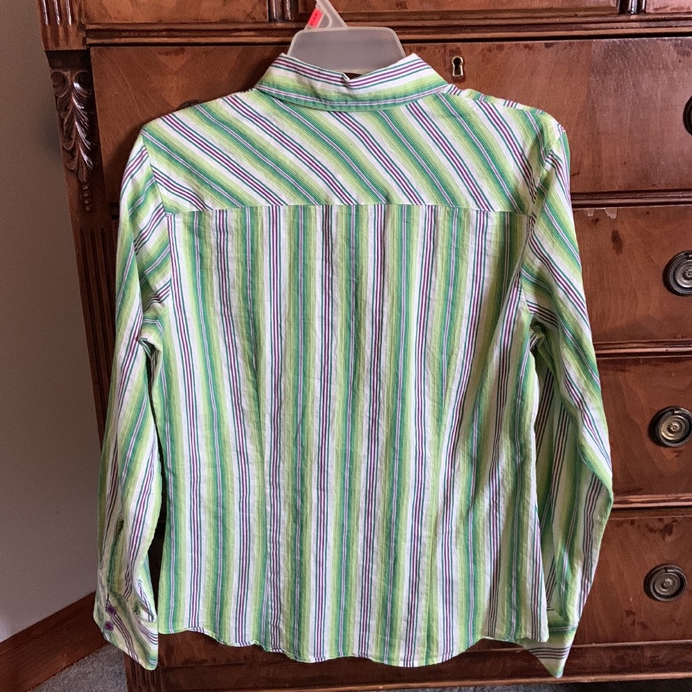 Euc Talbots Button Down Shirt Size Small - image 2
